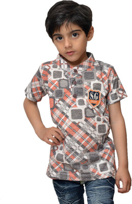 

Crux & Hunter Boys Printed Cotton T Shirt(Multicolor, Pack of 1