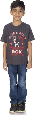 

Johnson Boys Printed Cotton T Shirt(Brown, Pack of 1