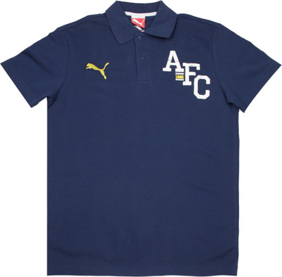 

Puma Boys Printed Cotton T Shirt(Dark Blue, Pack of 1, Estate blue