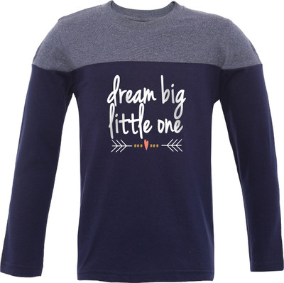 

Insta Fab Boys Solid Cotton T Shirt(Blue, Pack of 1