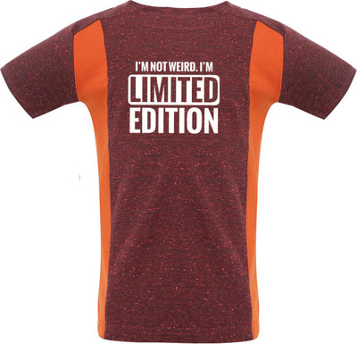 

Insta Fab Boys Solid Cotton T Shirt(Maroon, Pack of 1