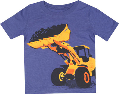 

Carter's Boys Printed Cotton T Shirt(Blue, Pack of 1, Heather (053)