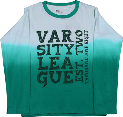 

People Boys Graphic Print Cotton T Shirt(Dark Green, Pack of 1