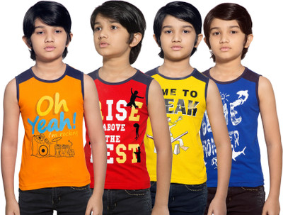 

Maniac Boys Printed Cotton T Shirt(Multicolor, Pack of 4