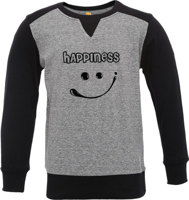 

Insta Fab Boys Solid Cotton T Shirt(Grey, Pack of 1