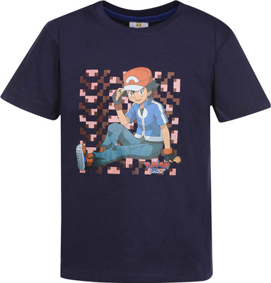 

Stop By Shoppers Stop Boys Printed Cotton T Shirt(Blue, Pack of 1