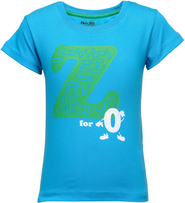 

NO.99 Boys Printed Cotton T Shirt(White, Pack of 1