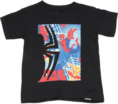 

The Children's Place Boys Printed Cotton T Shirt(Black, Pack of 1, 01