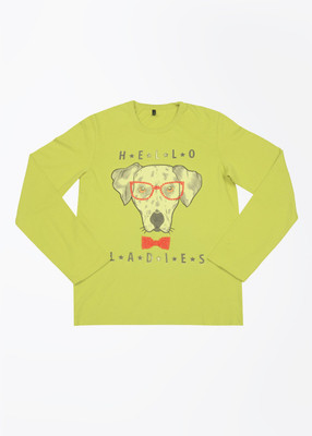 

United Colors of Benetton. Boys Printed Cotton T Shirt(Green
