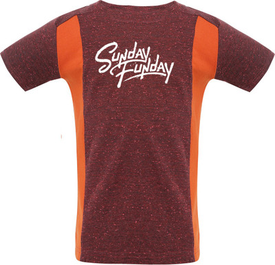 

Insta Fab Boys Solid Cotton T Shirt(Maroon, Pack of 1