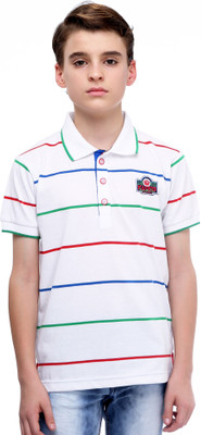 

MashUp Boys Printed Cotton T Shirt(White, Pack of 1)