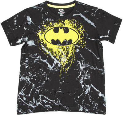 

Batman Boys Printed Cotton T Shirt(Multicolor, Pack of 1, Black