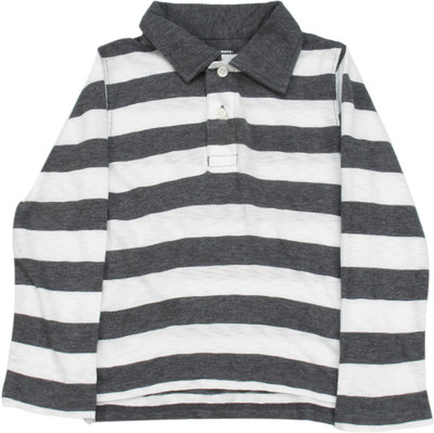 

The Children's Place Boys Striped Cotton T Shirt(Grey, Pack of 1, 1139