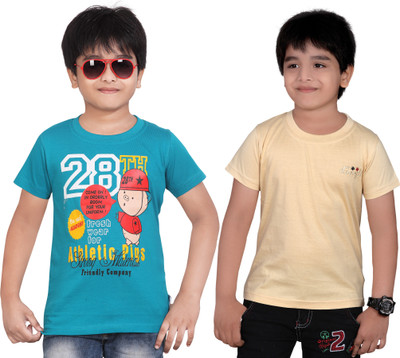 

Dongli Boys Solid T Shirt(Multicolor, Pack of 2)