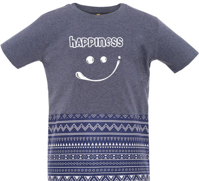 

Insta Fab Boys Solid Cotton T Shirt(Blue, Pack of 1