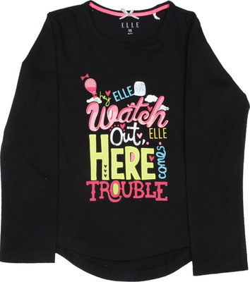 

Elle Kids Girls T Shirt, Black