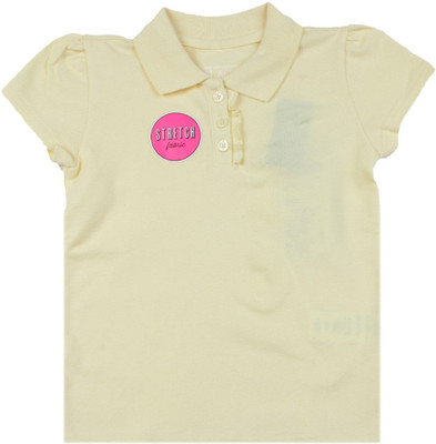 

The Children's Place Girls Solid Cotton T Shirt(Yellow, Pack of 1, 908