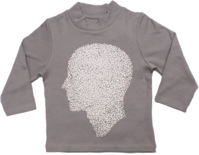 

Prattle Boys Printed Cotton T Shirt(Grey, Pack of 1, Light grey