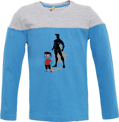 

Insta Fab Boys Solid Cotton T Shirt(Light Blue, Pack of 1
