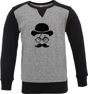 

Insta Fab Boys Solid Cotton T Shirt(Grey, Pack of 1
