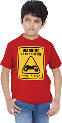 

Tantra Boys & Girls Graphic Print Cotton T Shirt(Red, Pack of 1)