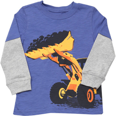 

Carter's Boys Printed Cotton T Shirt(Dark Blue, Pack of 1, Blue (420)