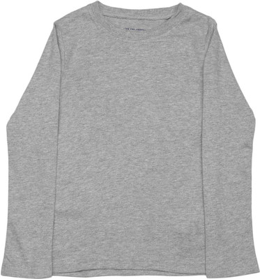 

The Children's Place Boys Solid Cotton T Shirt(Grey, Pack of 1, 1137