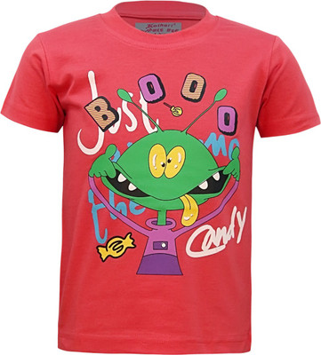 

Kothari Boys Printed Cotton T Shirt(Red, Pack of 1, Tomato