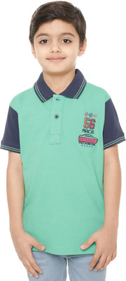 

Body Glove Boy's Solid Cotton T Shirt(Green, Pack of 1