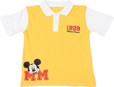 

Disney Boys Printed T Shirt(Yellow, Pack of 1, Yelloe
