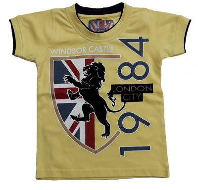 

Pogo Boys Self Design Hoisery, Cotton T Shirt(Yellow, Pack of 1