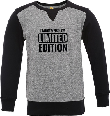 

Insta Fab Boys Solid Cotton T Shirt(Grey, Pack of 1