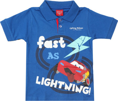 

Disney Cars Boys Printed Cotton T Shirt(Blue, Pack of 1
