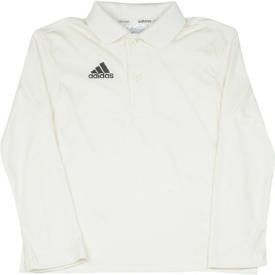 

ADIDAS Boys Solid Polyester T Shirt(White, Pack of 1, Cwhite
