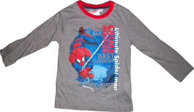 

Marvel Boys & Girls Printed Cotton Viscose Blend T Shirt(Grey, Pack of 1