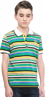 

MashUp Boys Printed Cotton T Shirt(Green, Pack of 1)