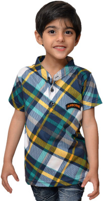 

Crux & Hunter Boys Printed Cotton T Shirt(Multicolor, Pack of 1