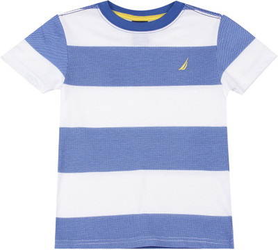 

Nautica Boys Striped T Shirt(Multicolor, Pack of 1, 436