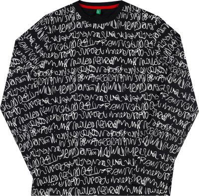 

United Colors of Benetton Boys Printed Cotton T Shirt(Black, Pack of 1, 902