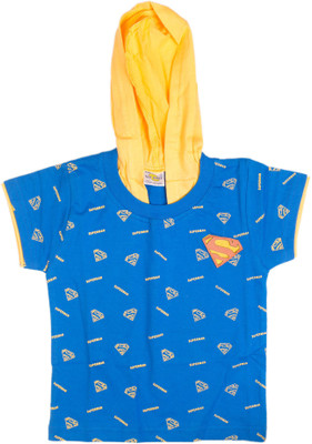 

Natkhat Boys Printed Cotton T Shirt(Blue, Pack of 2
