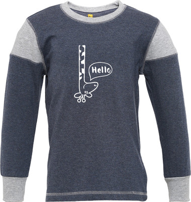 

Insta Fab Boys Solid Cotton T Shirt(Light Blue, Pack of 1