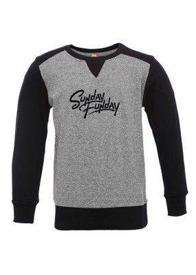 

Insta Fab Boys Solid Cotton T Shirt(Grey, Pack of 1)