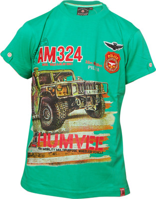 

Mayur Original Boys Graphic Print Cotton T Shirt(Green, Pack of 1