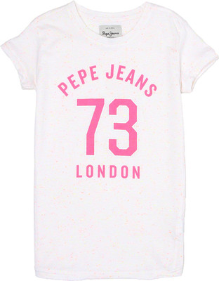 

Pepe Jeans Girls Graphic Print T Shirt(White