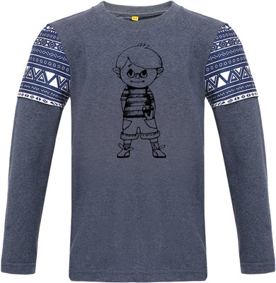 

Insta Fab Boys Solid Cotton T Shirt(Light Blue, Pack of 1
