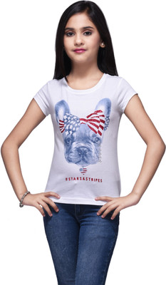 

Arizona Jean Co. by J C Penny Girls Printed T Shirt(White