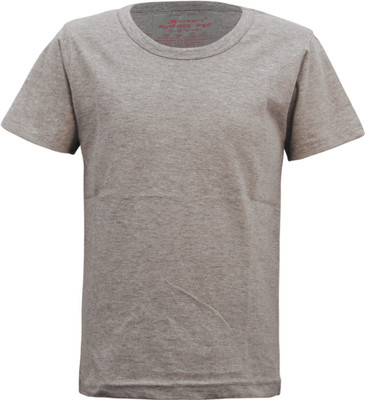 

Kothari Boys Solid Cotton T Shirt(Grey, Pack of 1, Grey millange