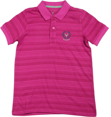 

Allen Solly Junior Boys Solid Cotton T Shirt(Pink, Pack of 1, Sangria