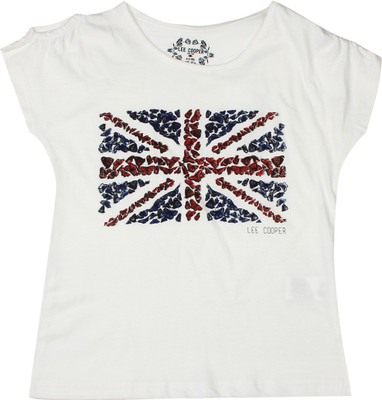 

Lee Cooper Juniors Girls T Shirt, Off white