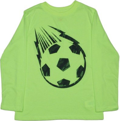 

The Children's Place Boys Printed Cotton Polyester Blend T Shirt(Green, Pack of 1, 1011